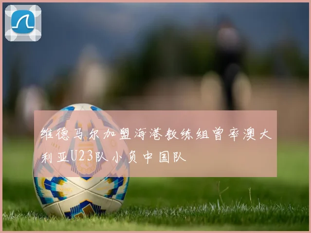维德马尔加盟海港教练组曾率澳大利亚U23队小负中国队